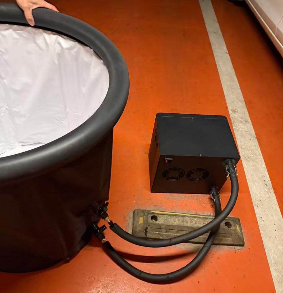 Customer photo review of Cold Plunge Tub with Chiller