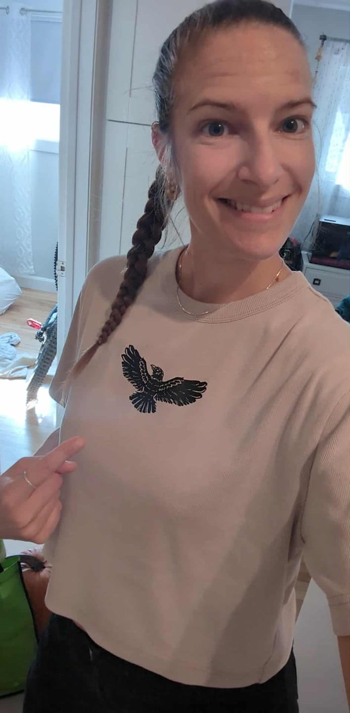 Customer photo review of Adapting Vintage Ribbed Tee