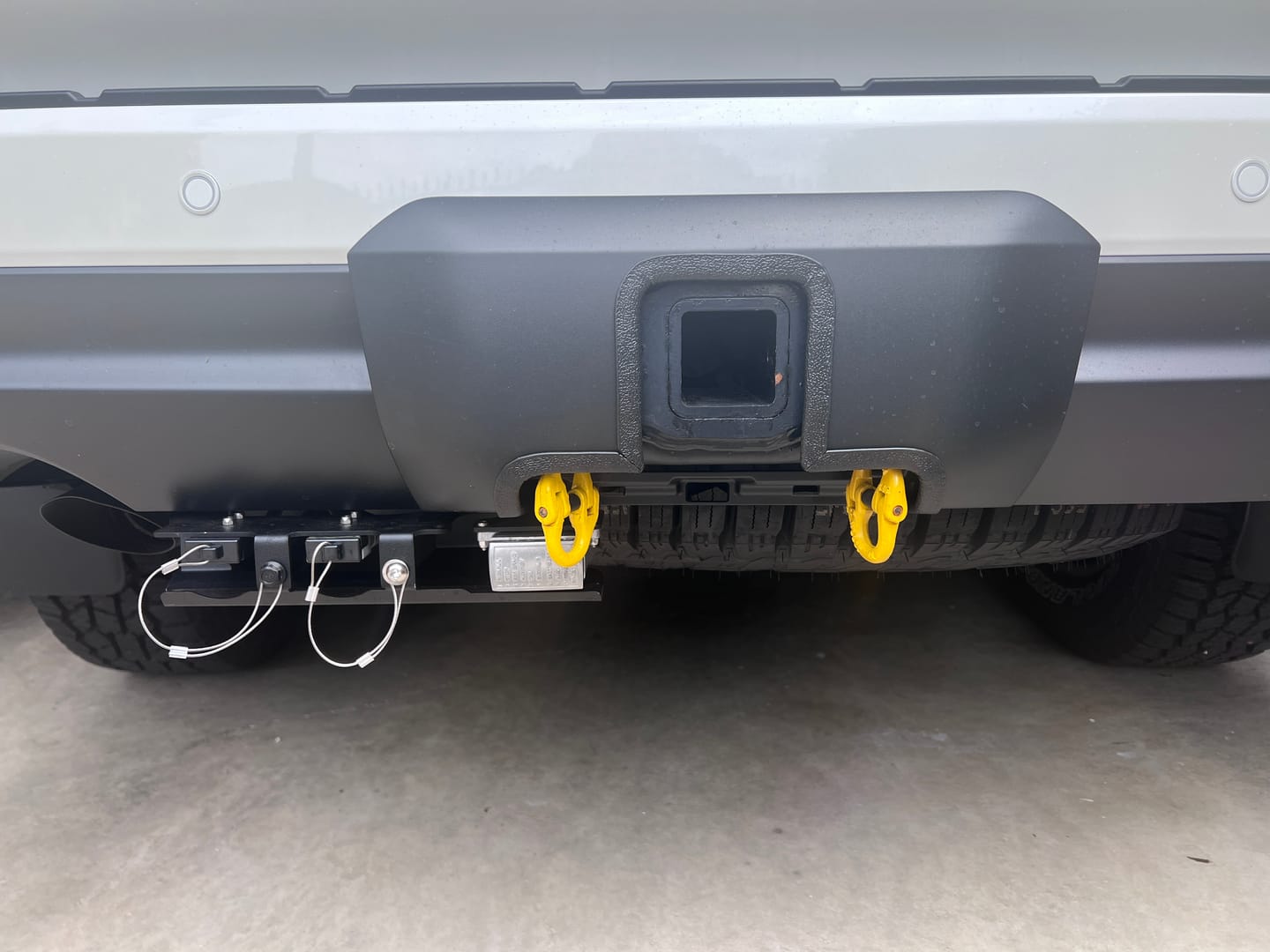 Customer photo review of Tow Bar Cover Cut Out Service for 300 Series LandCruisers