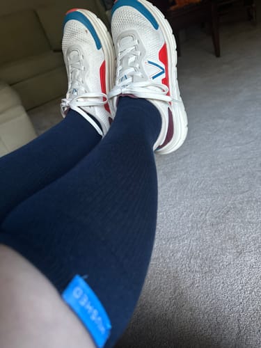 Customer photo review of Performance Eucalyptus Compression Socks