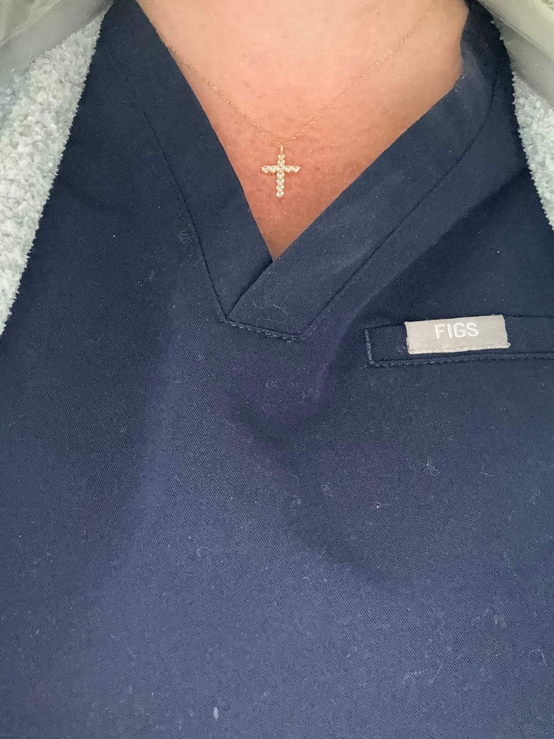 Customer photo review of The Eternal Cross Necklace