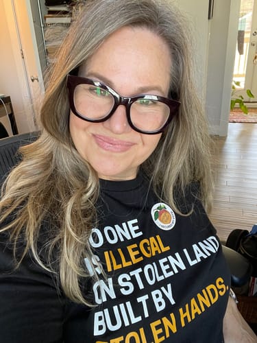 Customer photo review of Stolen Land  Premium Unisex T-Shirt