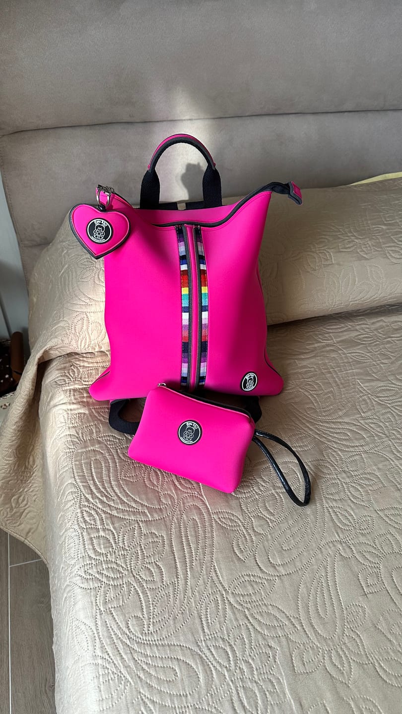 Customer photo review of TRIO | Zainetto + Pochette + Trousse