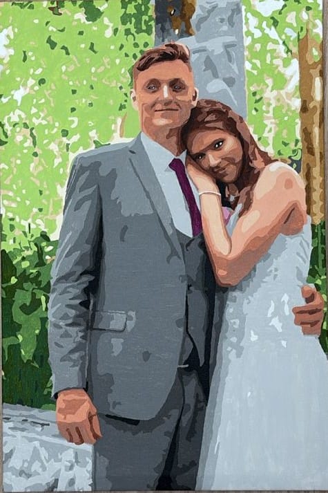 Customer photo review of Customized Paint by Numbers Kit - Paint Your Own Photo