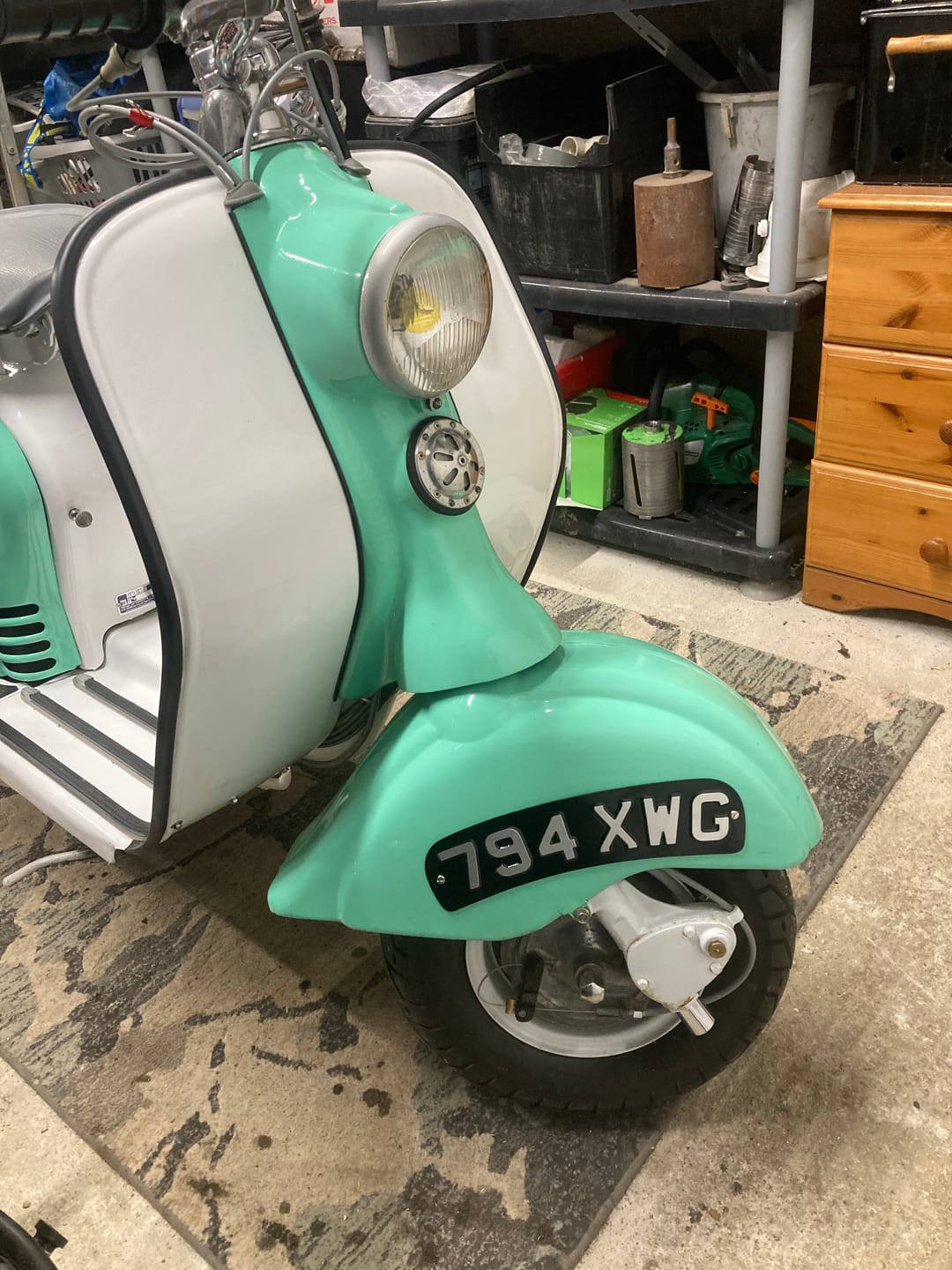 Customer photo review of Classic Metal Pressed 7×5 Motorbike Number Plate