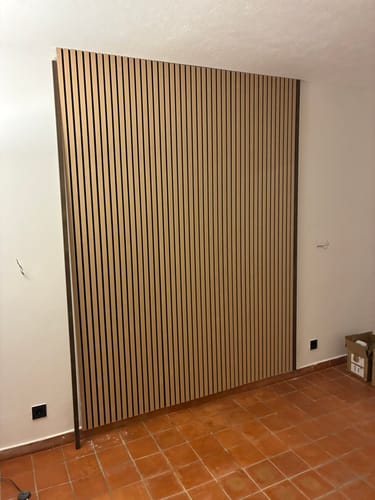Customer photo review of Panneau acoustique en bois | Chêne Naturel | De première qualité