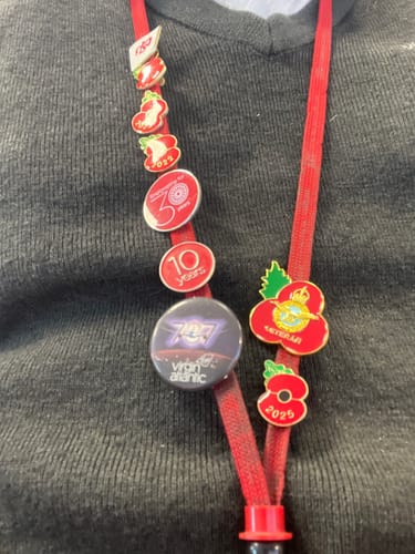 Neil review of RAF Veteran Poppy Pin Leaf 3cm image 1 out of 1