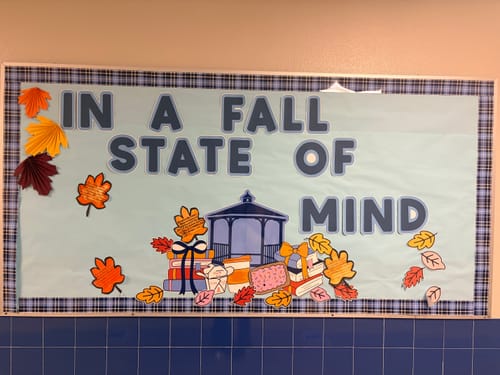Customer photo review of Printable Inspirational Classroom Headline | In A Fall State Of Mind | Autumn In Stars Hollow