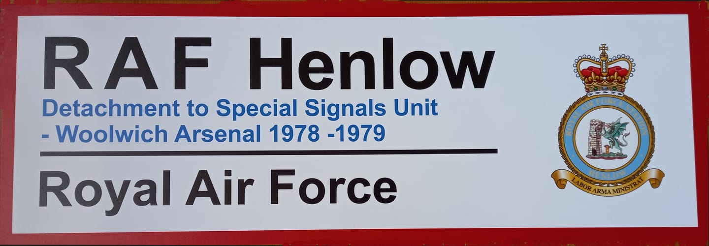 Customer photo review of RAF Station Wall Sign