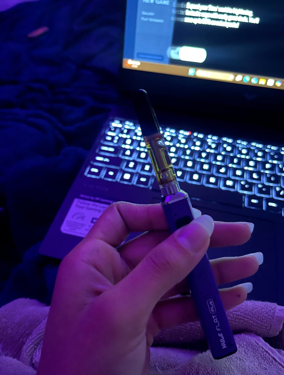 Customer photo review of 1 Gram THCA Full Spectrum Vape Cartridge | Berry Gelato - Hybrid