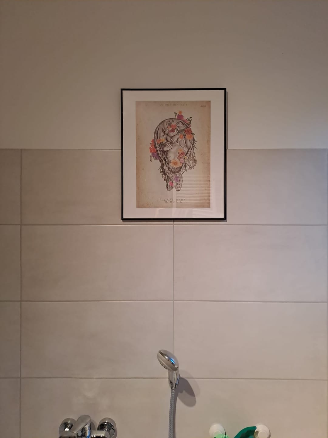 Customer photo review of Baby im Uterus mit Blumen