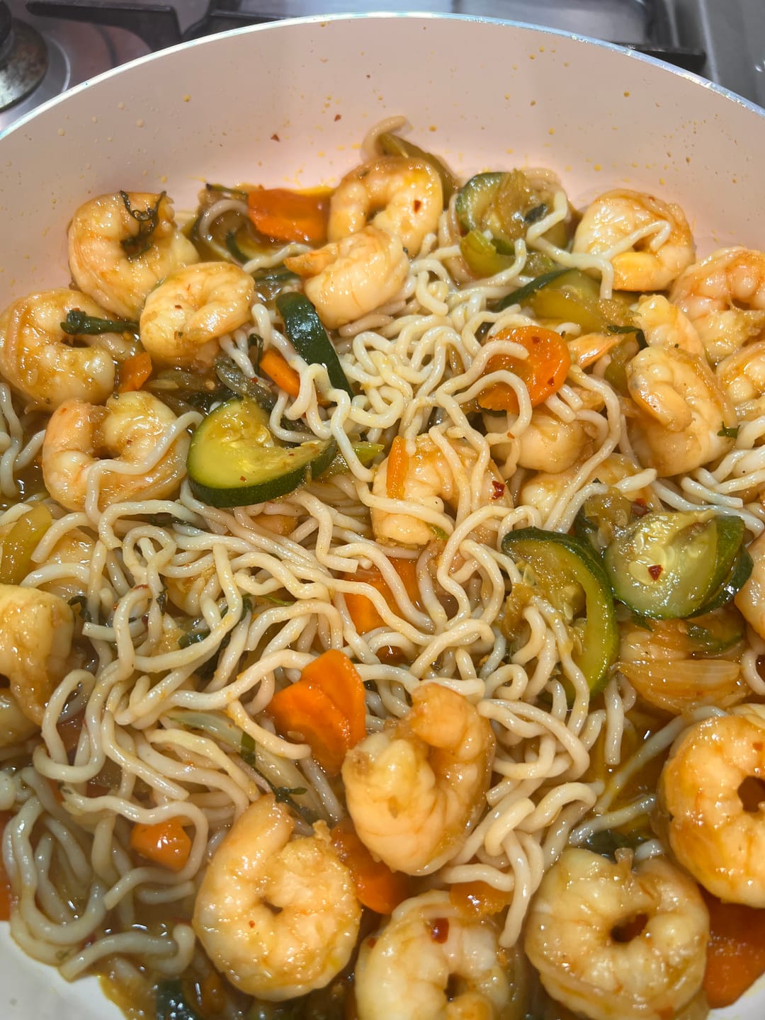 Customer photo review of Qetoe Low Carb Instant Noodle Pack - 2x Chicken and 2 x Beef Flavour Packs