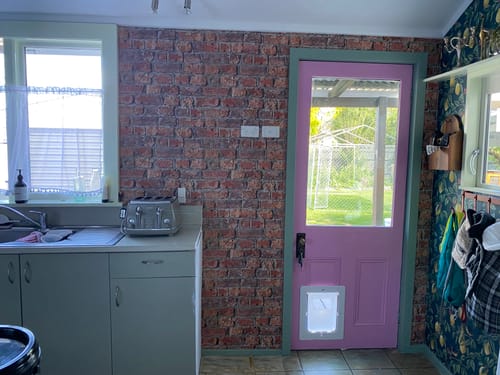 Customer photo review of Urban Brick Wallpaper - Traditional