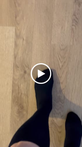 Customer video review of Støttestrømper