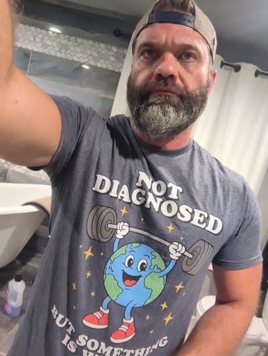Customer photo review of Not Diagnosed T-Shirt