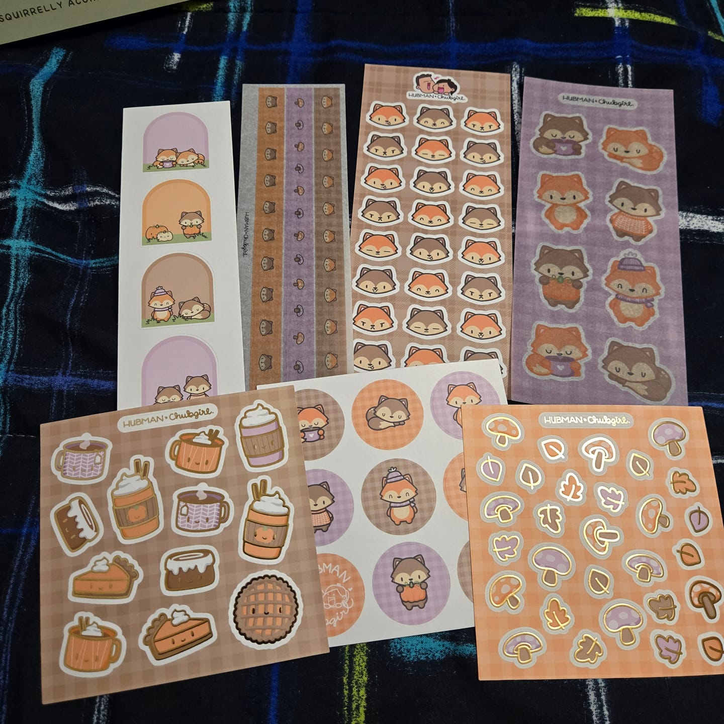 Customer photo review of Autumn Foxes Variety Sticker Pack