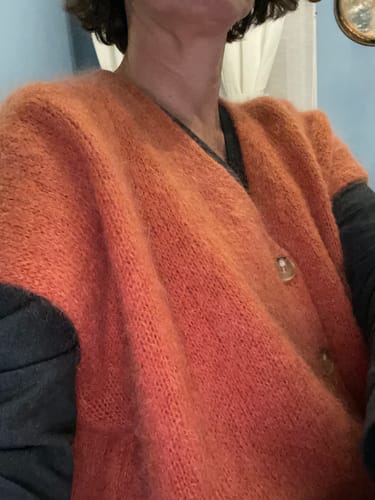 Customer photo review of Gilet Benjamine orange