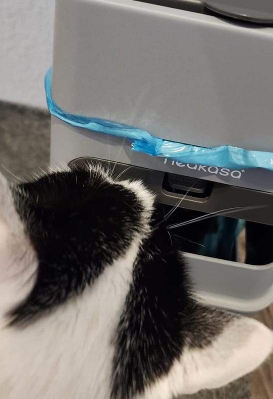 Customer photo review of Neakasa PooGuard Katzenstreu Mülleimer
