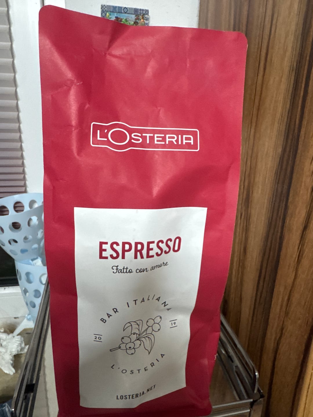 Customer photo review of L'Osteria Espresso Vorteilspack 2 x 1 Kg