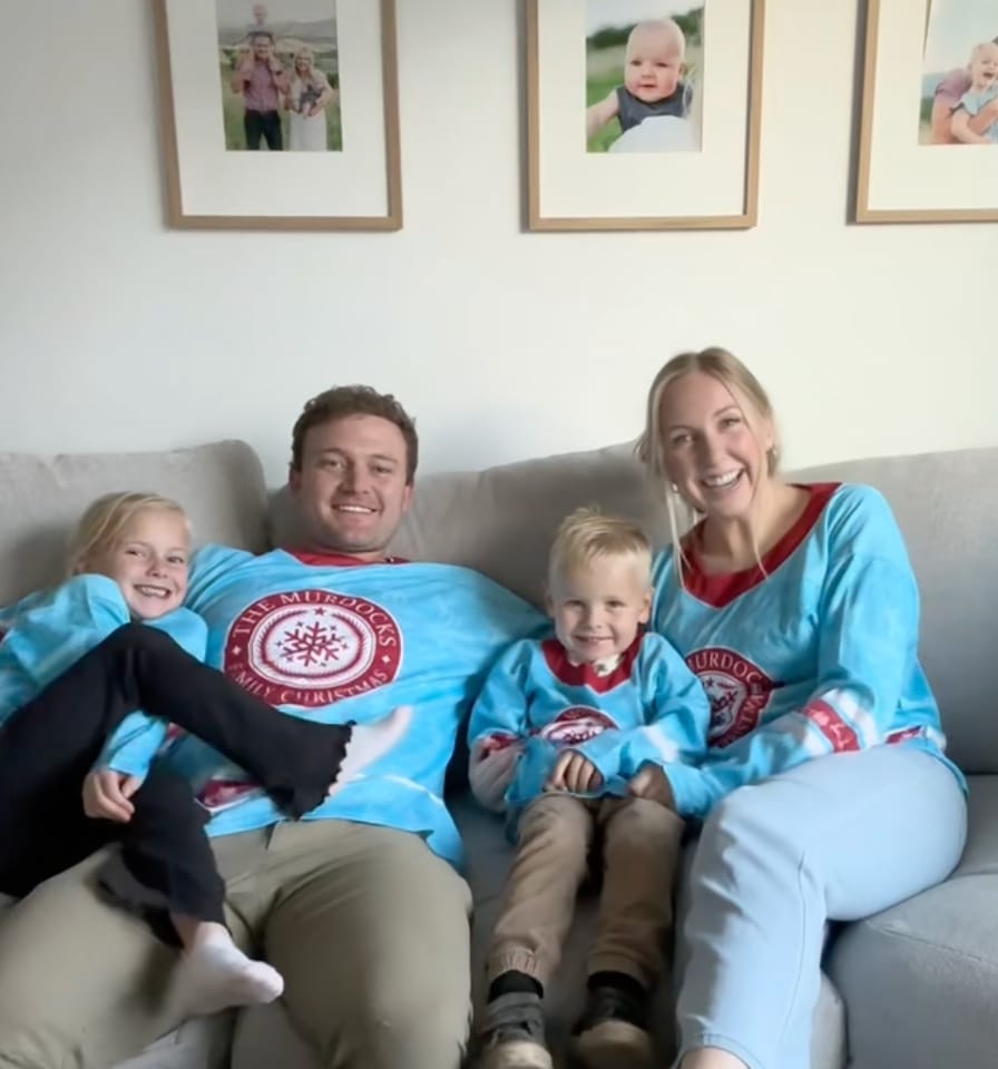 Customer photo review of Family Christmas Custom Hockey Jersey
