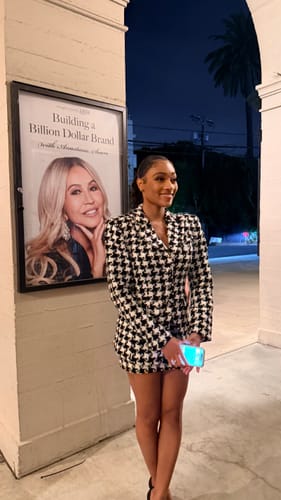Customer photo review of Tweed Houndstooth Mini Skirt