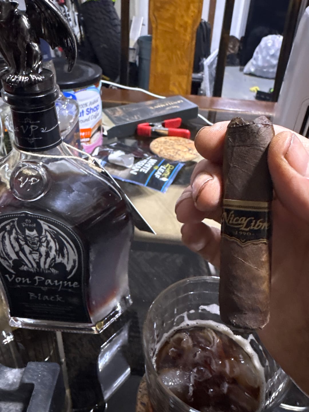 Customer photo review of Von Payne Black Blended Whiskey (2) Bottle Bundle