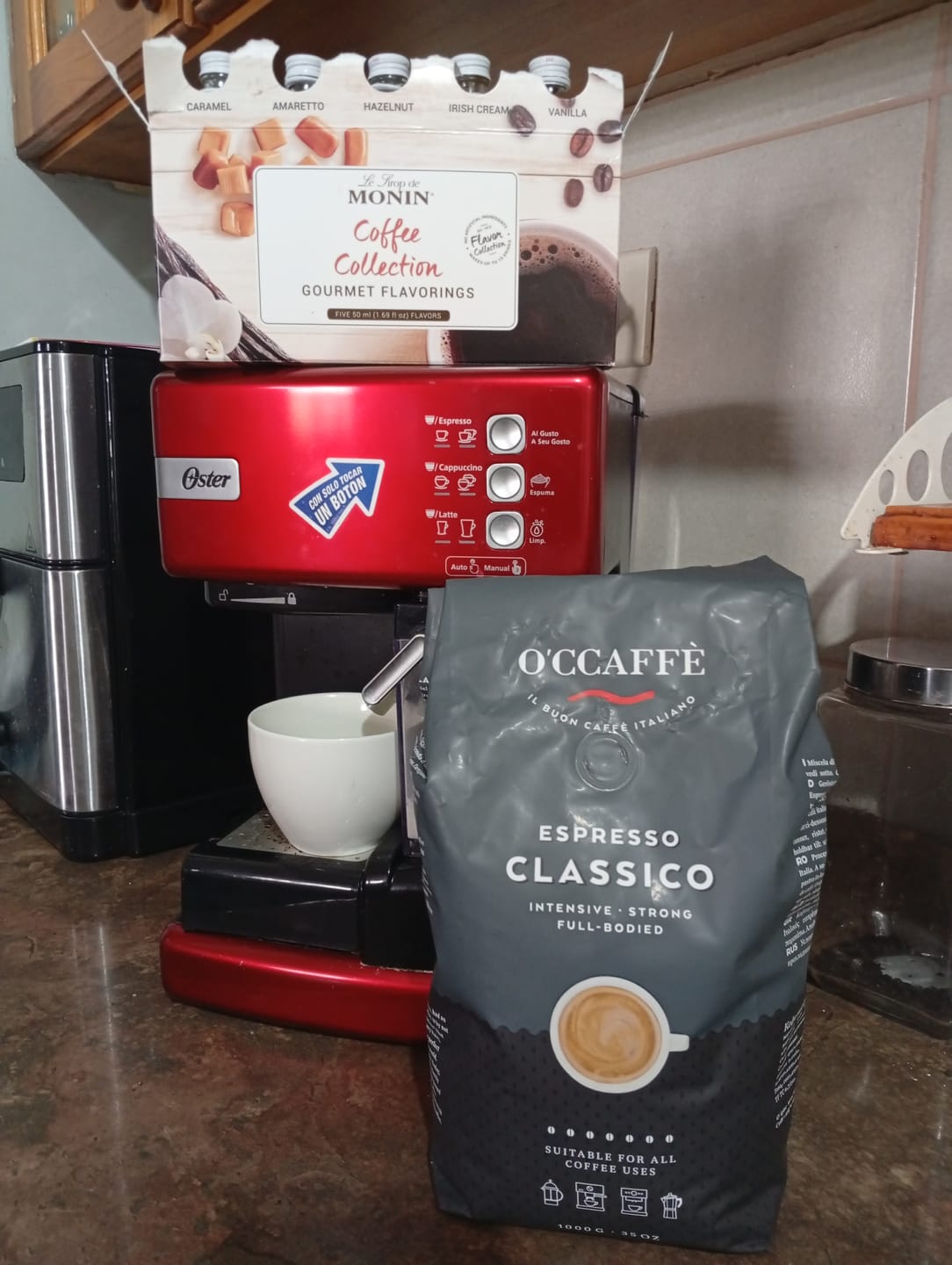 Customer photo review of Occaffe Grano Espresso Classico Intenso 1kg
