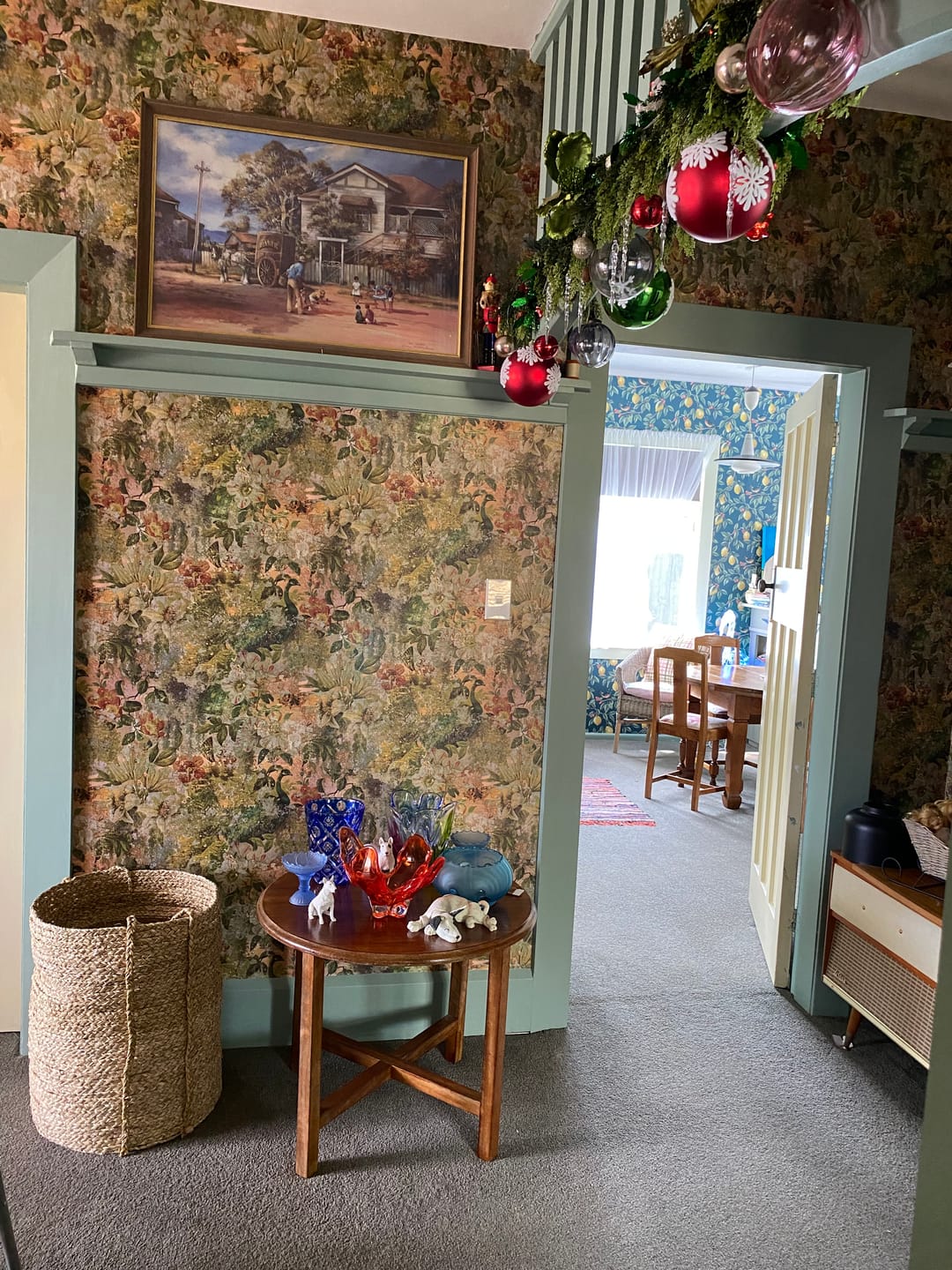 Customer photo review of Thalia - Peacock Wallpaper - Multi - Discontinuing