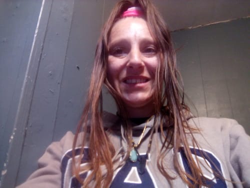 Customer photo review of Natural Fluorite Necklace