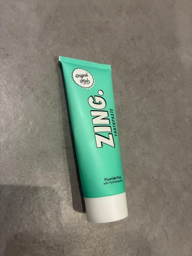 Customer photo review of Fluoride-Free Toothpaste | Original Mint