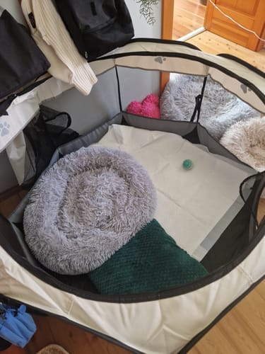 Customer photo review of Hordozható Kutya Kennel és Kisállat járóka