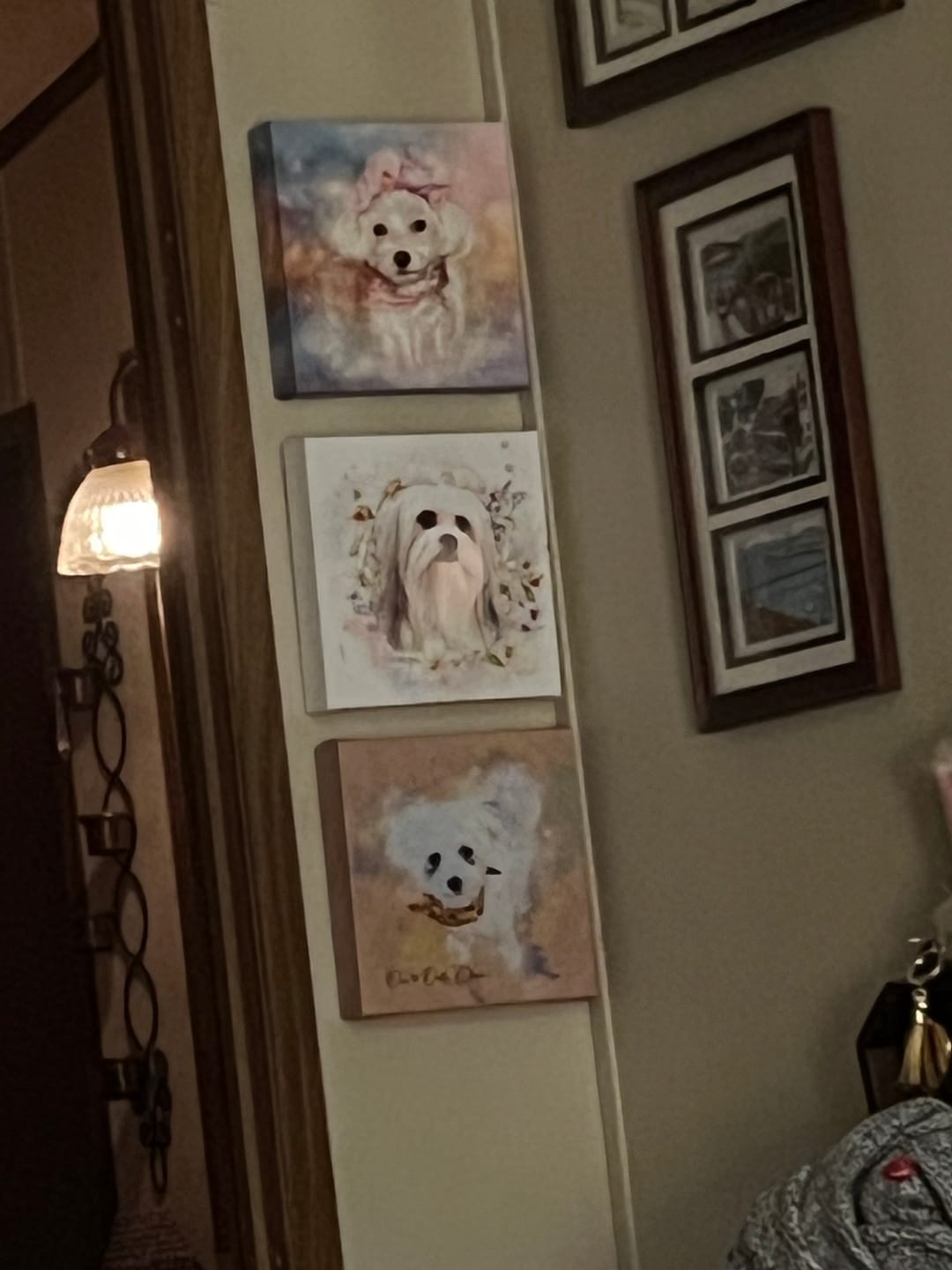 Customer photo review of Pet Art Canvas Print