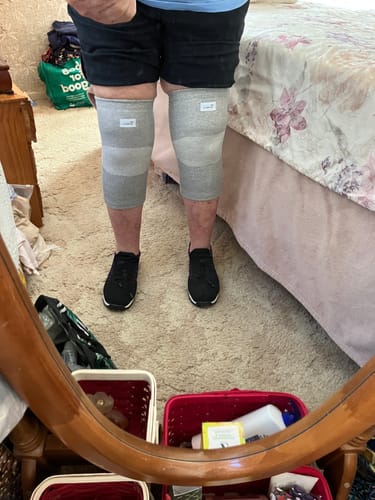 Customer photo review of Premium Bamboo Knee Sleeve (Single)