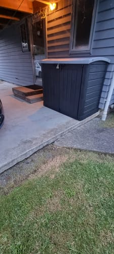 Customer photo review of Store It Out Arc - Grey/Black