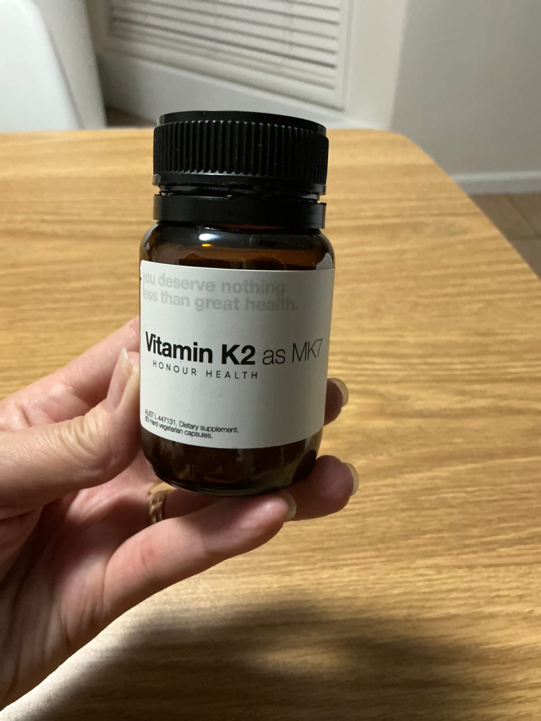 Customer photo review of Vitamin K2 as MK7 - 60 Capsules
