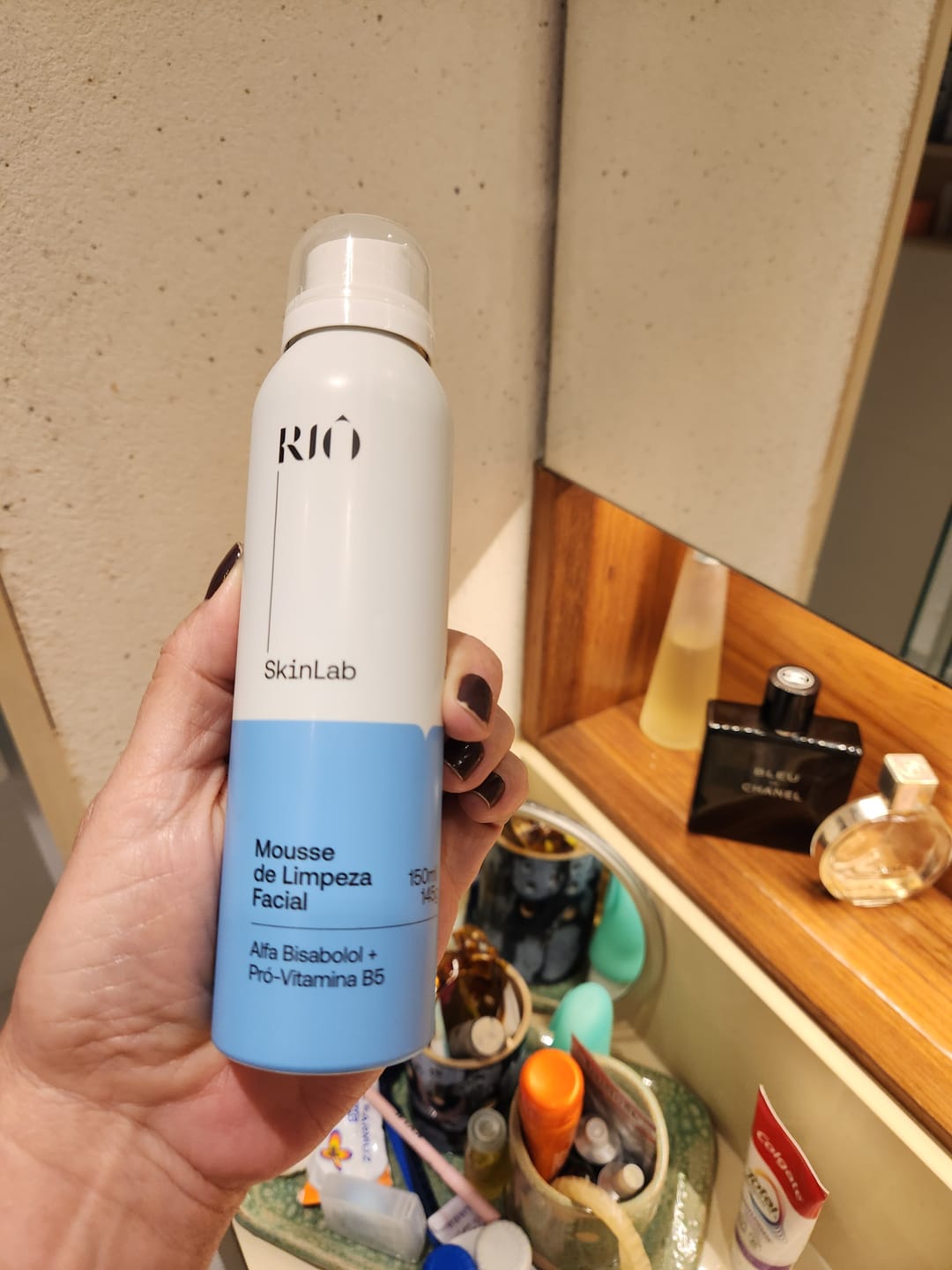 Customer photo review of Mousse de Limpeza Facial
