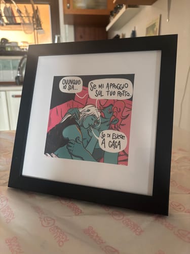 Customer photo review of Quadretto 20x20 - Ovunque io sia