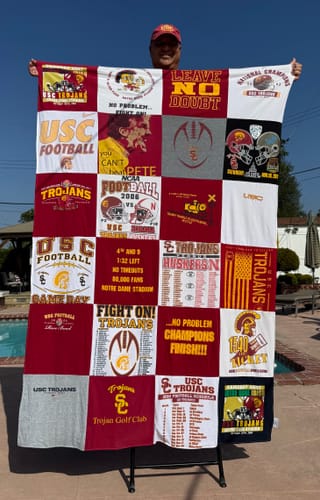 Customer photo review of Double Sided T-Shirt Quilt from Project Repat