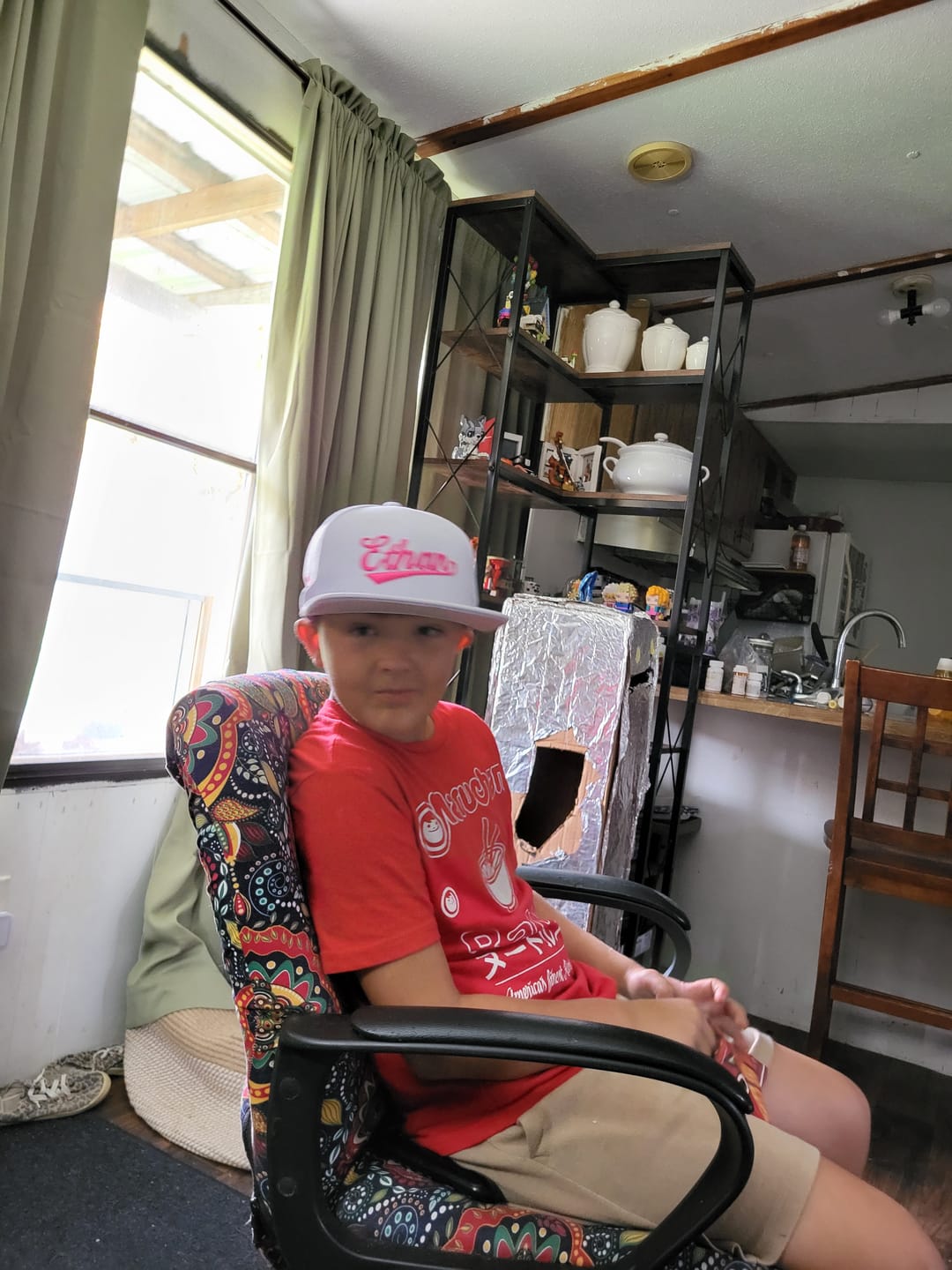Customer photo review of Custom White 3D Puff Embroidery Flat Embroidery Casual Sport Baseball Cap