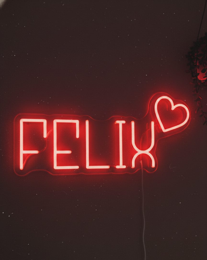 Customer photo review of Custom Name Neon Sign Personalized LED Name Light Gift