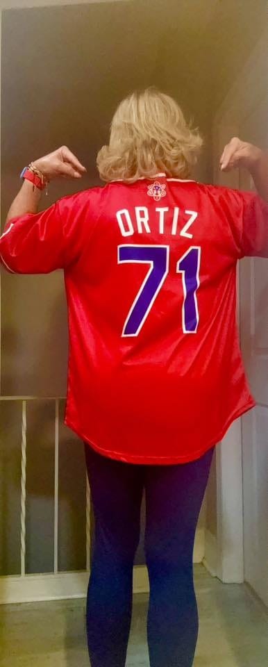 Customer photo review of Puerto Rico 'Flor de Maga' Baseball Jersey