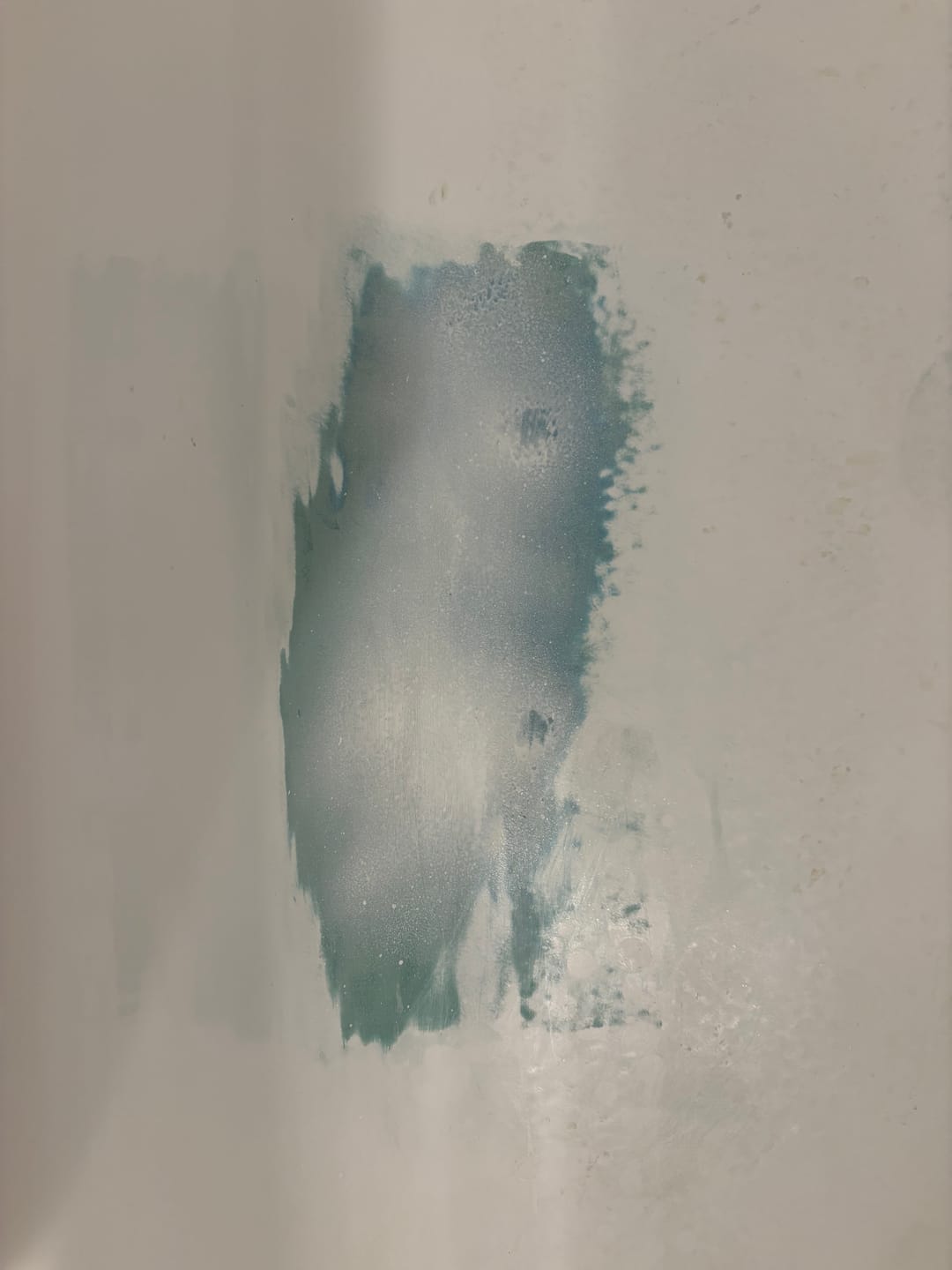 Customer photo review of Floor Crack Repair - Tub and Shower Repair Kit