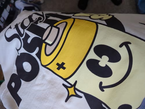 Customer photo review of STAY POSITIVE (LIMITED EDITION) VINTAGE BOX TEE