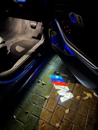 Customer photo review of BMW G SERIES DOOR LIGHTS