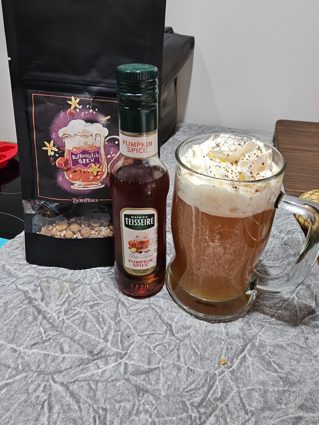 Customer photo review of XL Butterscotch Brew Glas