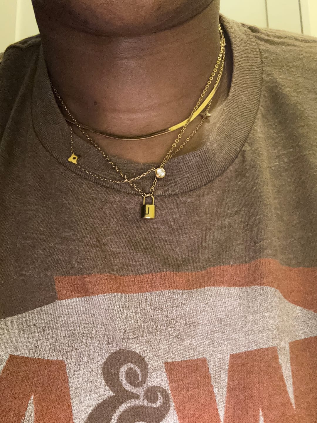 Customer photo review of Ellie Initial Love Lock Necklace (Bundle)