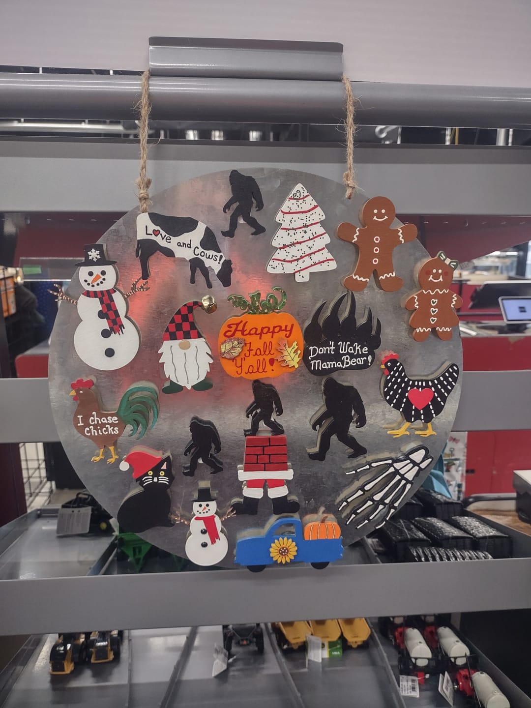 Customer photo review of Unfinished Wood Snowman Shape - Winter Decor - Craft - up to 46" DIY