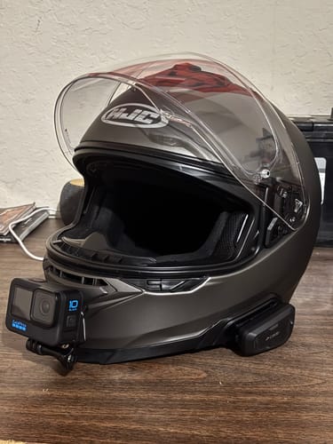 Customer photo review of HJC i71 Camera Mount