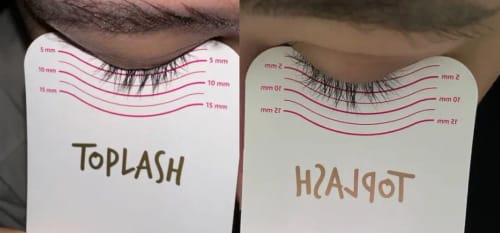 Customer photo review of Toplash eyelash and eyebrow growth serum — 3ml