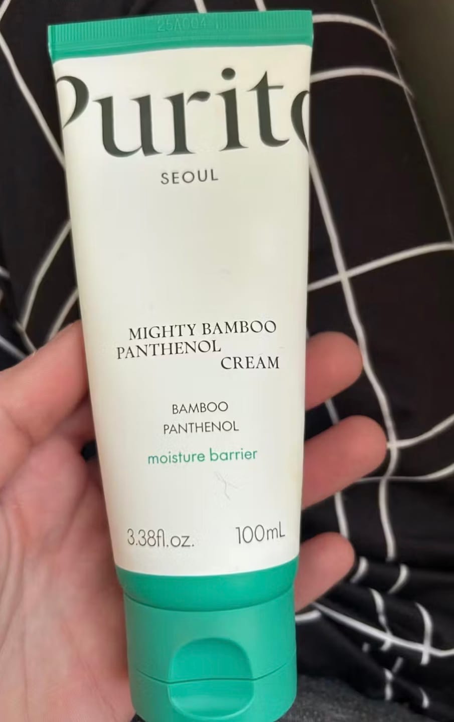 Customer photo review of Krēms sejai ar pantenolu PURITO Mighty Bamboo Panthenol Cream